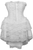 Top Drawer Steel Boned Strapless White Lace Victorian Corset Dress - 810112205626