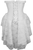 Top Drawer Steel Boned Strapless White Lace Victorian Corset Dress - 810112205626