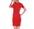 InstantFigure Short Dress with Square-neck and Short Sleeves - 810677029255