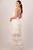 Akalia Collection Clarise White Lace Maxi Dress, White, V-Neck, Full Length