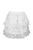 White Lace Ruched Bustle Skirt - 840389601203