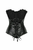 Top Drawer Faux Leather Lace-Up Steel Boned Corset - 782588078885