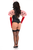Top Drawer 4 PC Pin-Up Ladybug Corset Costume - 810112204179