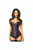 Top Drawer Brocade & Faux Leather Steel Boned Corset - 635409142558