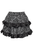 Silver/Black Brocade Ruched Bustle Skirt - 840389608769
