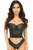 Lavish Satin Underwire Bustier - 655222090270