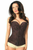 Lavish Lace Overbust Corset with Zipper - 635409141667