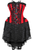 Top Drawer Steel Boned Strapless Red/Black Lace Victorian Corset Dress - 810112205565