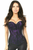 Lavish Lace Front Zipper Corset - 635409161252