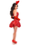 Daisy Corsets Top Drawer 4 PC Red Sequin Bunny Corset Dress Costume, Red, Bold