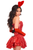 Daisy Corsets Top Drawer 4 PC Red Sequin Bunny Corset Dress Costume, Red, Bold