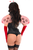 Top Drawer 4 PC Pin-Up Ladybug Corset Costume - 810112204230