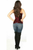 Lavish Crushed Velvet Overbust Corset - 655222157102