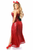 Daisy Corsets Premium Sequin Devil Costume XL Large Size Red Corset Dress with Sequin Fabric