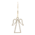 Jeweled Angel Outline Ornament - 746427870771