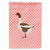 Animal/Bird Themed Pink Check Flag Canvas - 638508945525