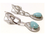 Amazonite Dangle Earrings, 925 Sterling Silver - 000354896772