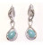 Amazonite Dangle Earrings, 925 Sterling Silver - 000354896772