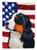 American Flag with Dog Artwork Flag Canvas House Size - 194030218235