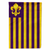 Fleur de lis Themed Flag Canvas - 705332087445