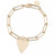 HELENA & LARGE RECTANGLE LINK CHAIN BRACELET - 000656326629