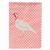 Animal/Bird Themed Pink Check Flag Canvas - 638508946386