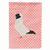 Animal/Bird Themed Pink Check Flag Canvas - 638508946010