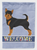 Black and Tan Chorkie Welcome Flag Canvas House Size - 194030051290