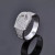 Illusion - Belt Style Ring Crafted In Hand Set CZ Stones On Sterling Silver - 740016259343