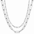 Silver Double Elongated & Large Elongated Link Chain Necklace - 000354785893