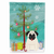 Merry Christmas Tree/Dog breed Themed Flag Canvas - 638508536464