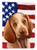 American Flag with Dog Artwork Flag Canvas House Size - 194030218464