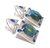 Blue Tiger's Eye Dangle Earrings, 925 Sterling Silver, Platinum Embraced - 000354896817