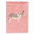Animal/Bird Themed Pink Check Flag Canvas - 638508944955