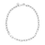 Eklexic Lennon Necklace, Rhodium?Silver Finish, 18 Inch, Polished Timeless Look