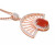 Red Agate, Dangle Chain Pendant, 925 Sterling Silver - 000354896961