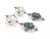 Ruby Zosite, Created Opal Dangle Earrings, 925 Sterling Silver, Platinum Embraced - 000354896997