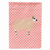 Animal/Bird Themed Pink Check Flag Canvas - 638508946287