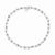 Eklexic Margaux Necklace, 20 Inch, Silver, Sleek Everyday Accessory