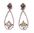 Smoky Quartz & Australian Jasper Drop Earrings, 925 Sterling Silver - 000354897054