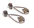 Smoky Quartz & Australian Jasper Drop Earrings, 925 Sterling Silver - 000354897054