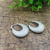 Poetic Pave Hoops Reversible Silver Earrings - 702921593646