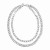 Eklexic Cash Necklace, Rhodium?Silver Finish, Sleek Minimalist Style