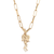 Eklexic Laira Charm Necklace, 18 Inch, Classic Everyday Pendant