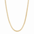 Eklexic Luciana Box Chain Necklace, 10K Gold Plated, Various Lengths, Versatile Fit