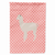 Animal/Bird Themed Pink Check Flag Canvas - 638508945686
