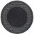 8' Round Black Round Stain Resistant Indoor Outdoor Area Rug - 606114582274