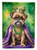 Brussels Griffon King of Mardi Gras Garden Flag - 194030929445