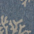 8’ X 9’ Navy Coral Reef Indoor Outdoor Area Rug - 808230038820