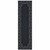 2' X 8' Black Stain Resistant Indoor Outdoor Area Rug - 606114582205
